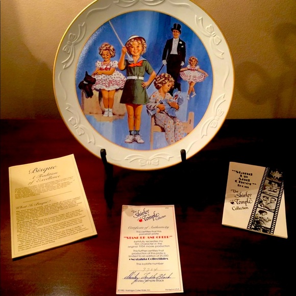 Shirley Temple Stand Up And Cheer Limited Edition Autographed Collector Plate - Picture 11 of 11